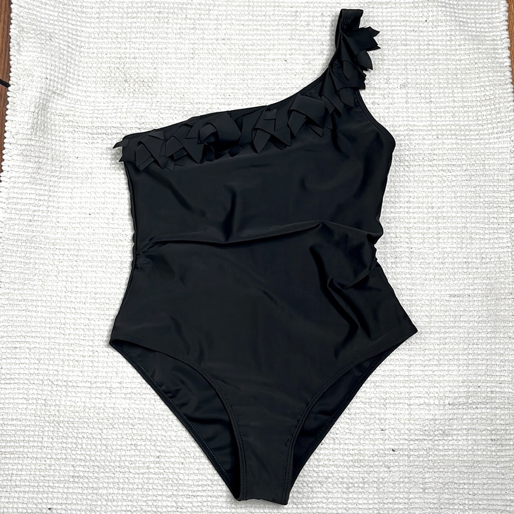 Fun black one piece swim suit